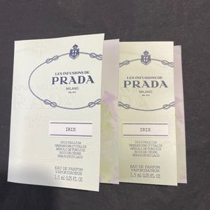 5 for $30, Two Prada Iris Perfume Samples